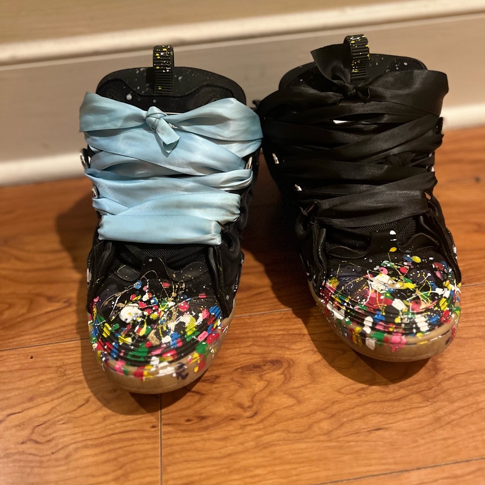 LANVIN x GALLERY DEPT Black and Red Sneakers